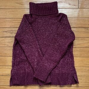 Size small Banana Republic burgundy turtleneck sweater